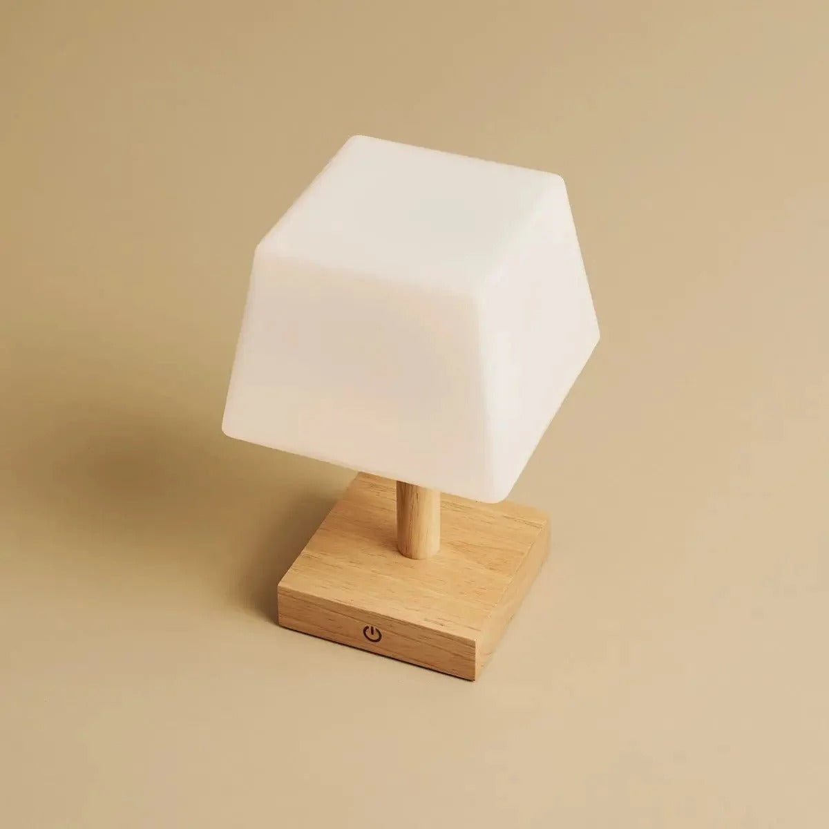 Cordless Wooden Table Lamp With Adjustable Light Modes And USB-C Rechargeable