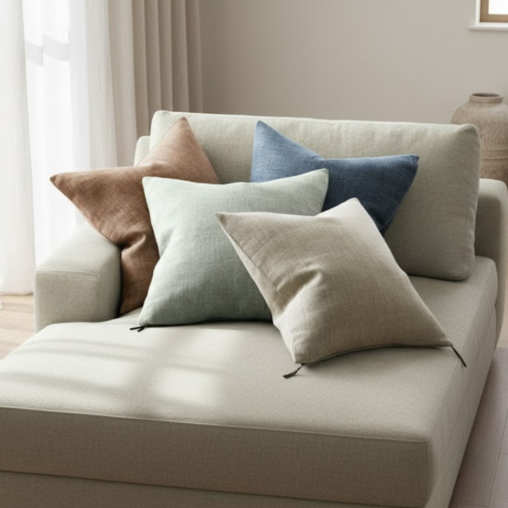 Loft Linen Throw Pillow Cover Textured Weave