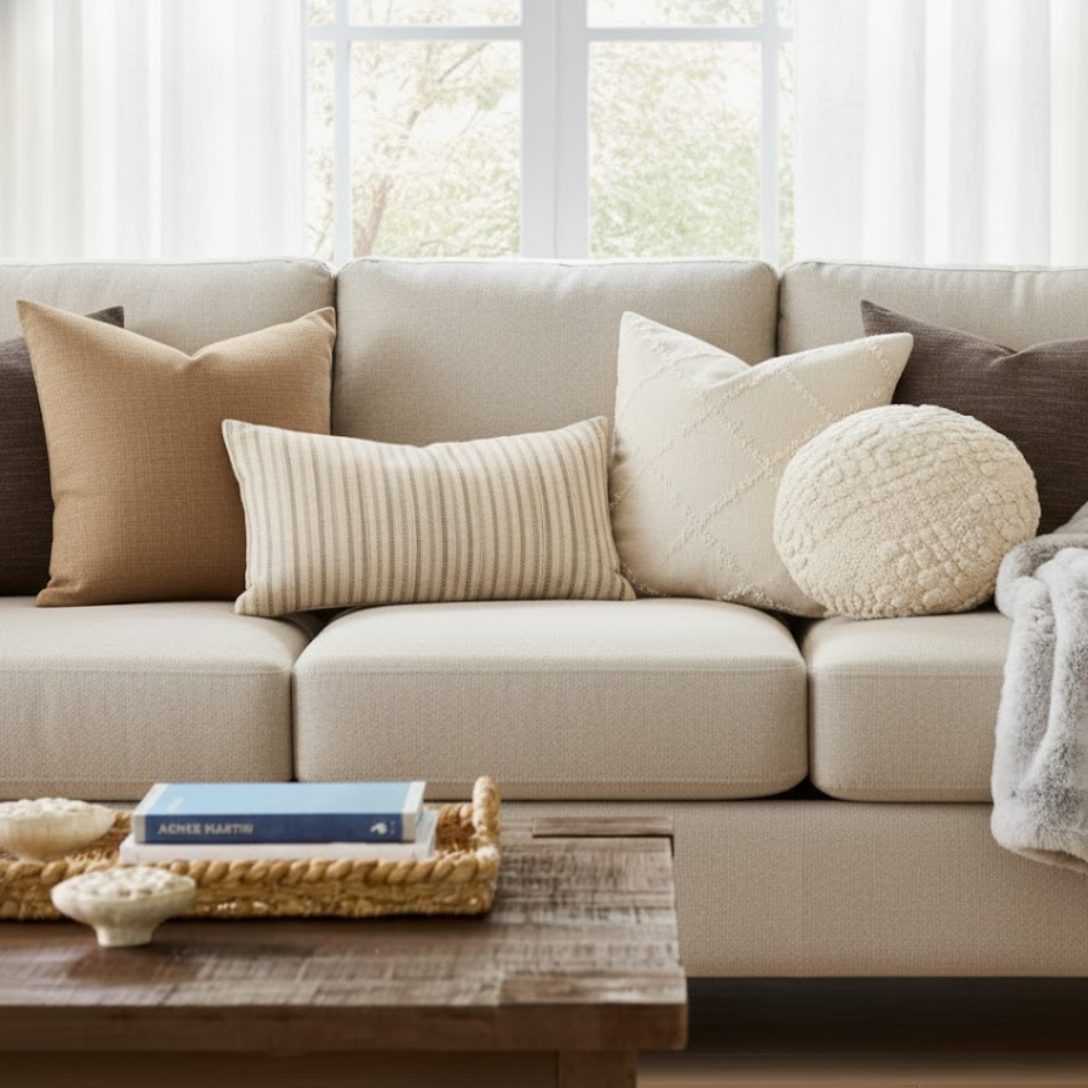 Loft Linen Throw Pillow Cover Textured Weave