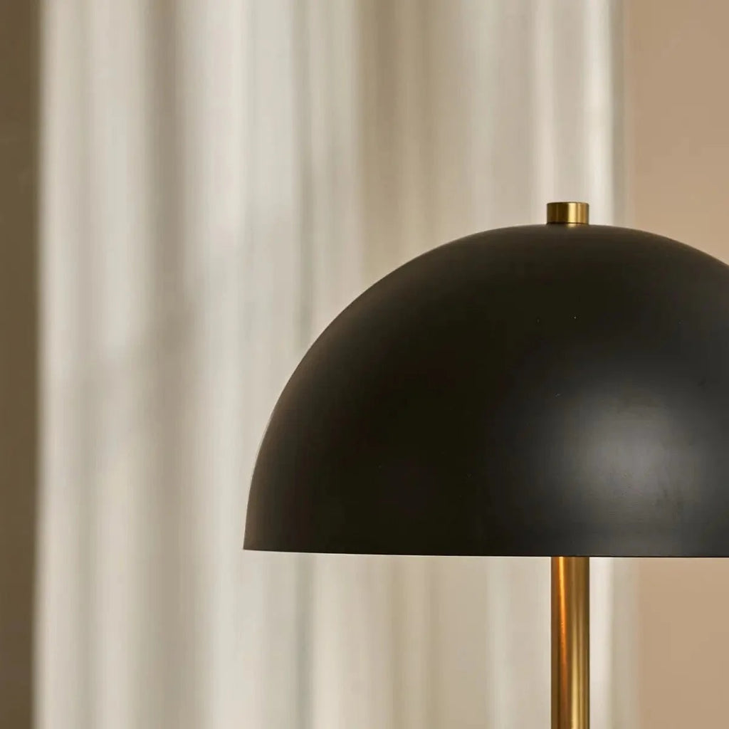 Metal Table Lamp With Black And Gold Finish And E27 Fitting