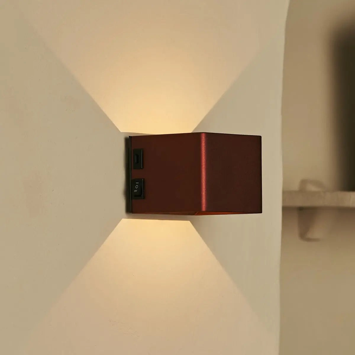 Metal Wall Lamp With Motion Sensor And Rechargeable LED