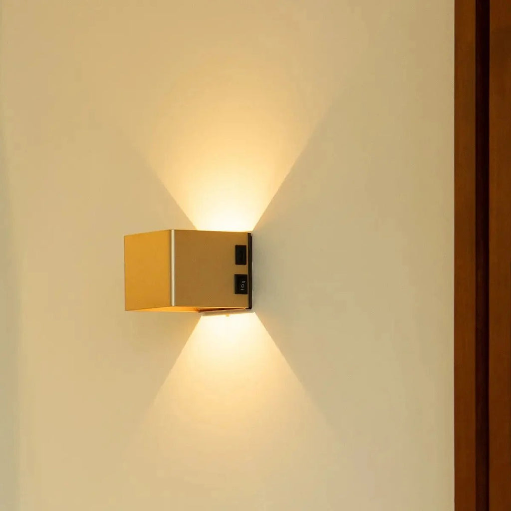 Metal Wall Lamp With Motion Sensor And Rechargeable LED