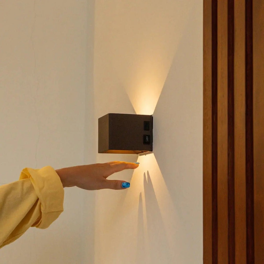 Metal Wall Lamp With Motion Sensor And Rechargeable LED