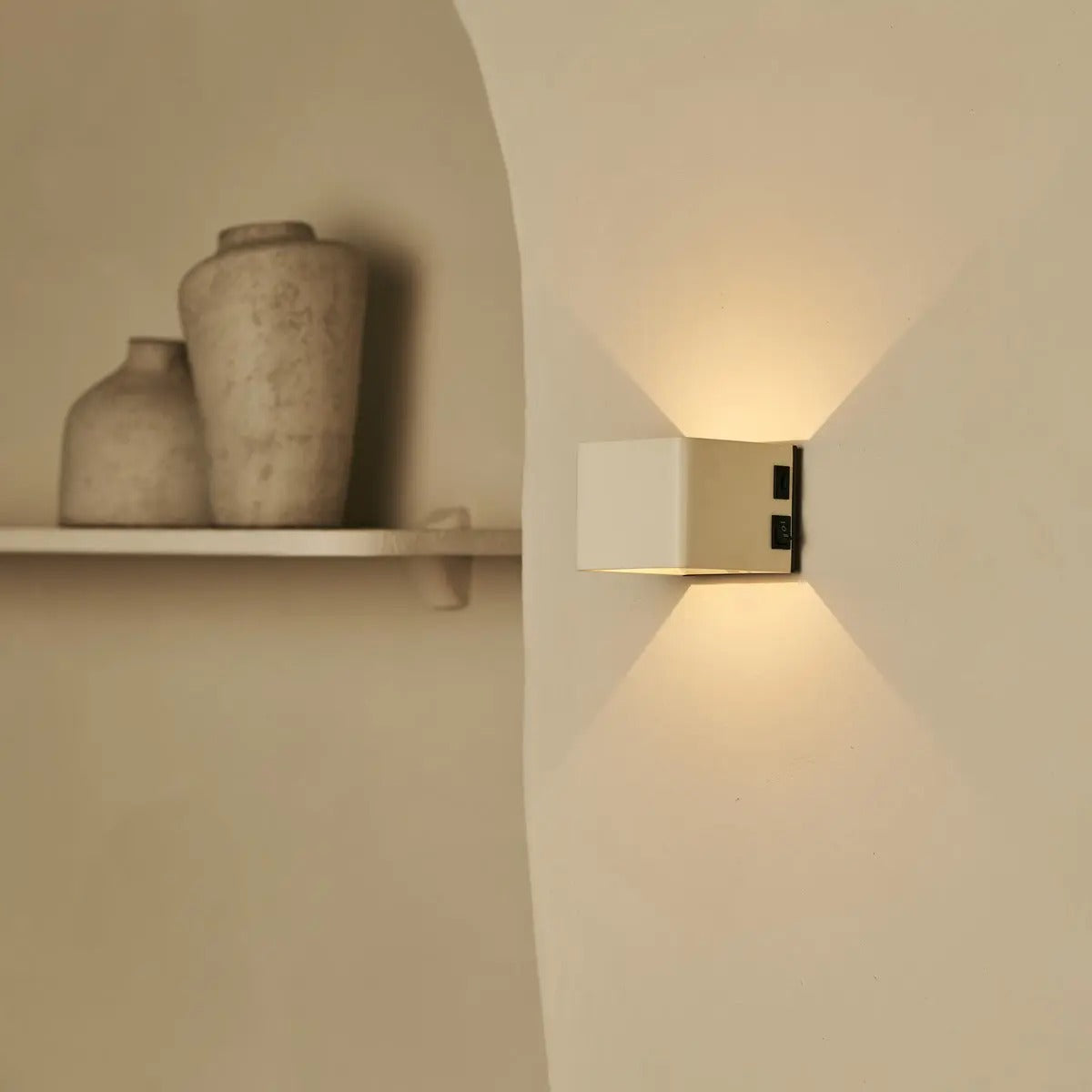 Metal Wall Lamp With Motion Sensor And Rechargeable LED