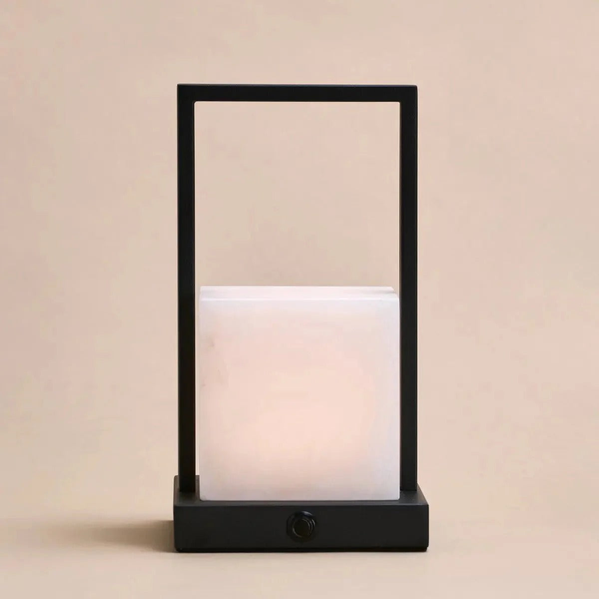 Rechargeable Table Lamp With LED Three Light Modes & Alabaster Design