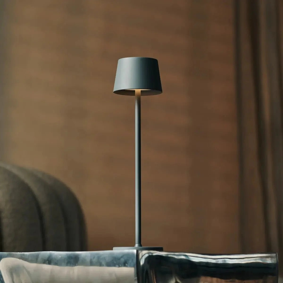 Rechargeable Table Lamp With Touch Dimming And Wireless Charging
