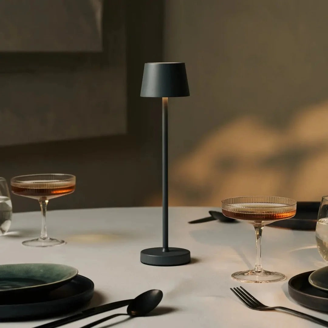 Rechargeable Table Lamp With Touch Dimming And Wireless Charging