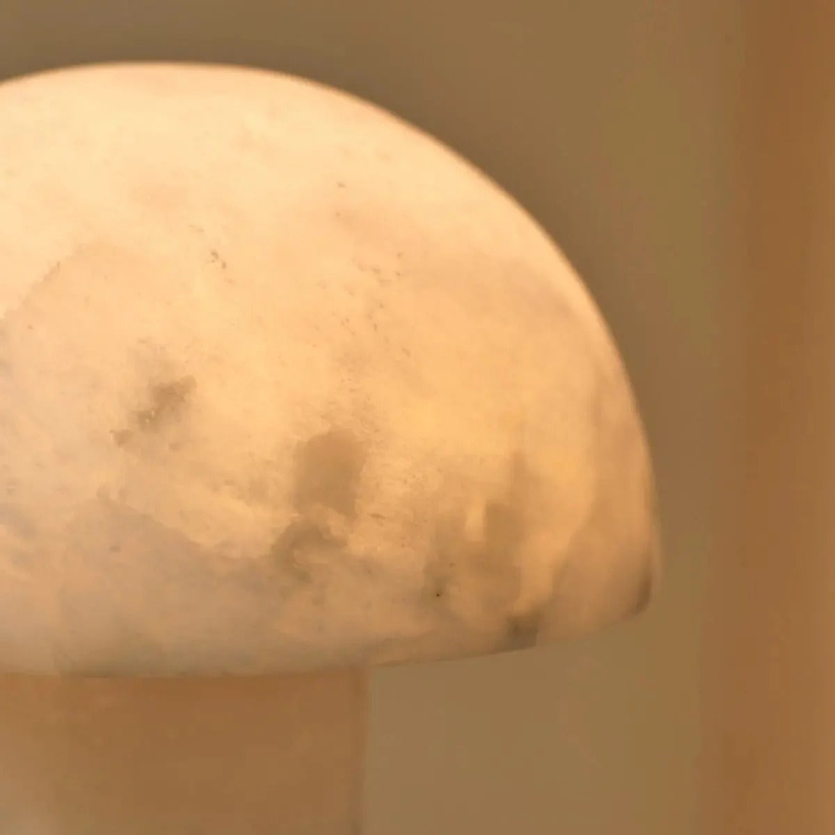 Stylish Alabaster Lamp Unique Round Design & Timeless Glow