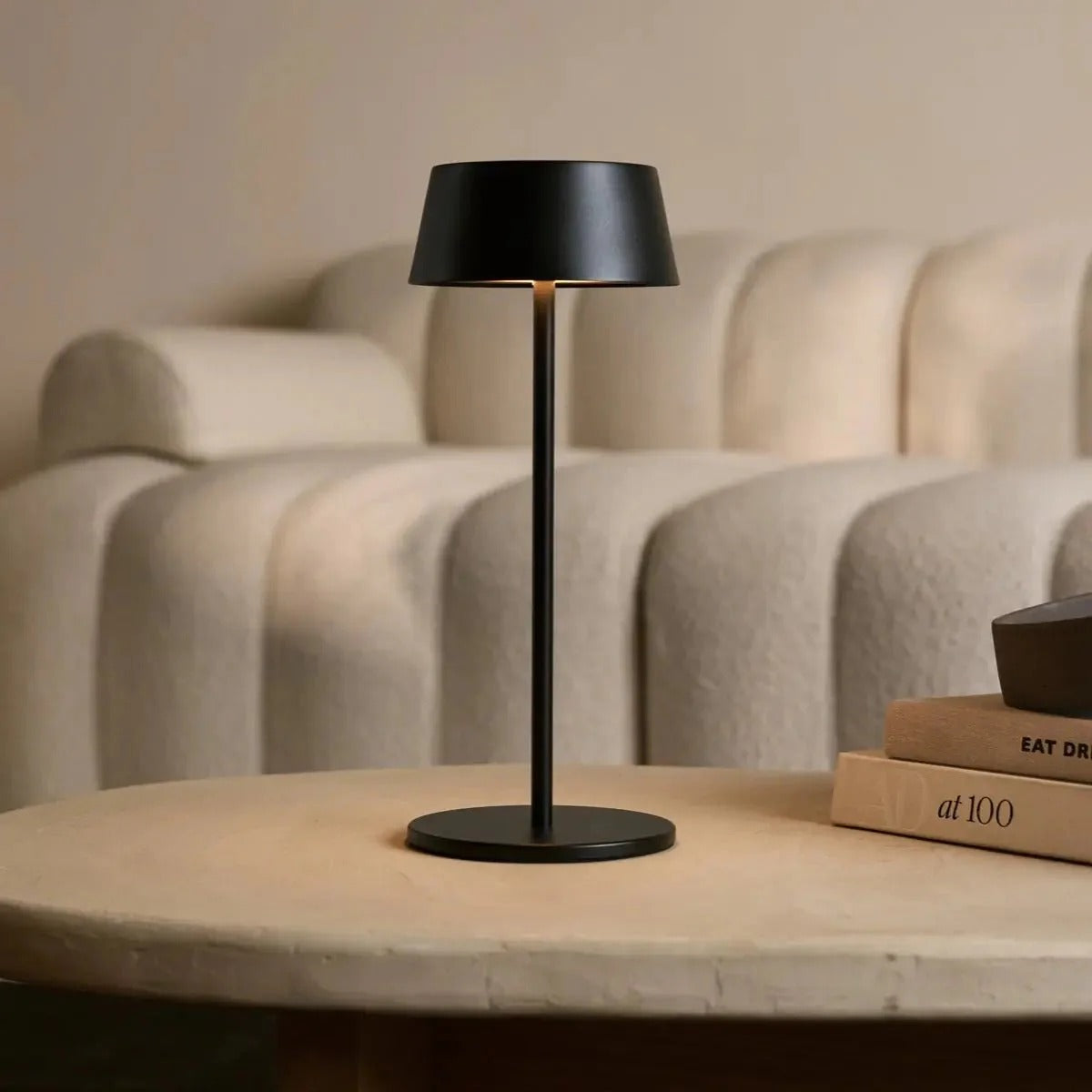 Stylish Rechargeable Lamp With Dimmable LED And Wireless Function