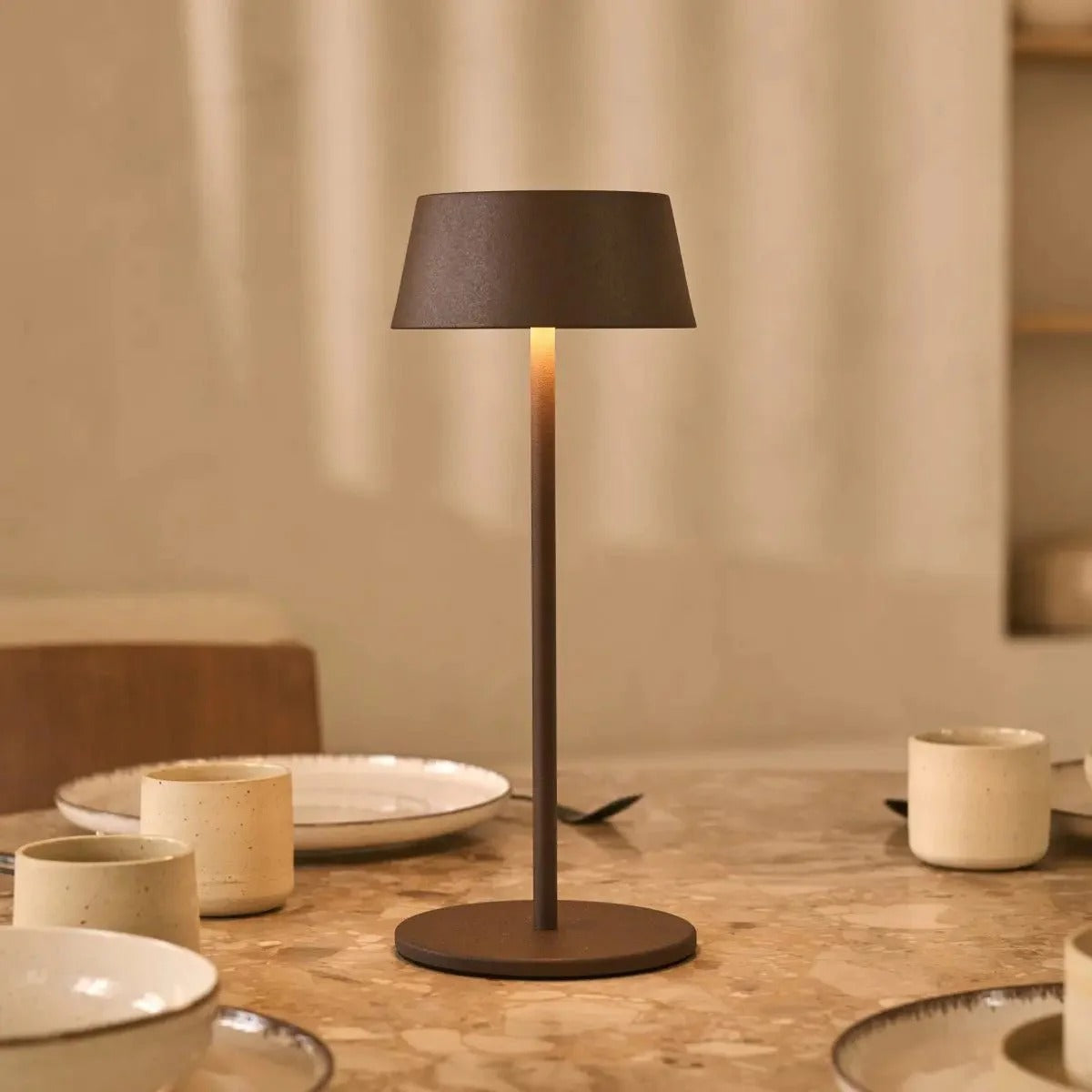 Stylish Rechargeable Lamp With Dimmable LED And Wireless Function
