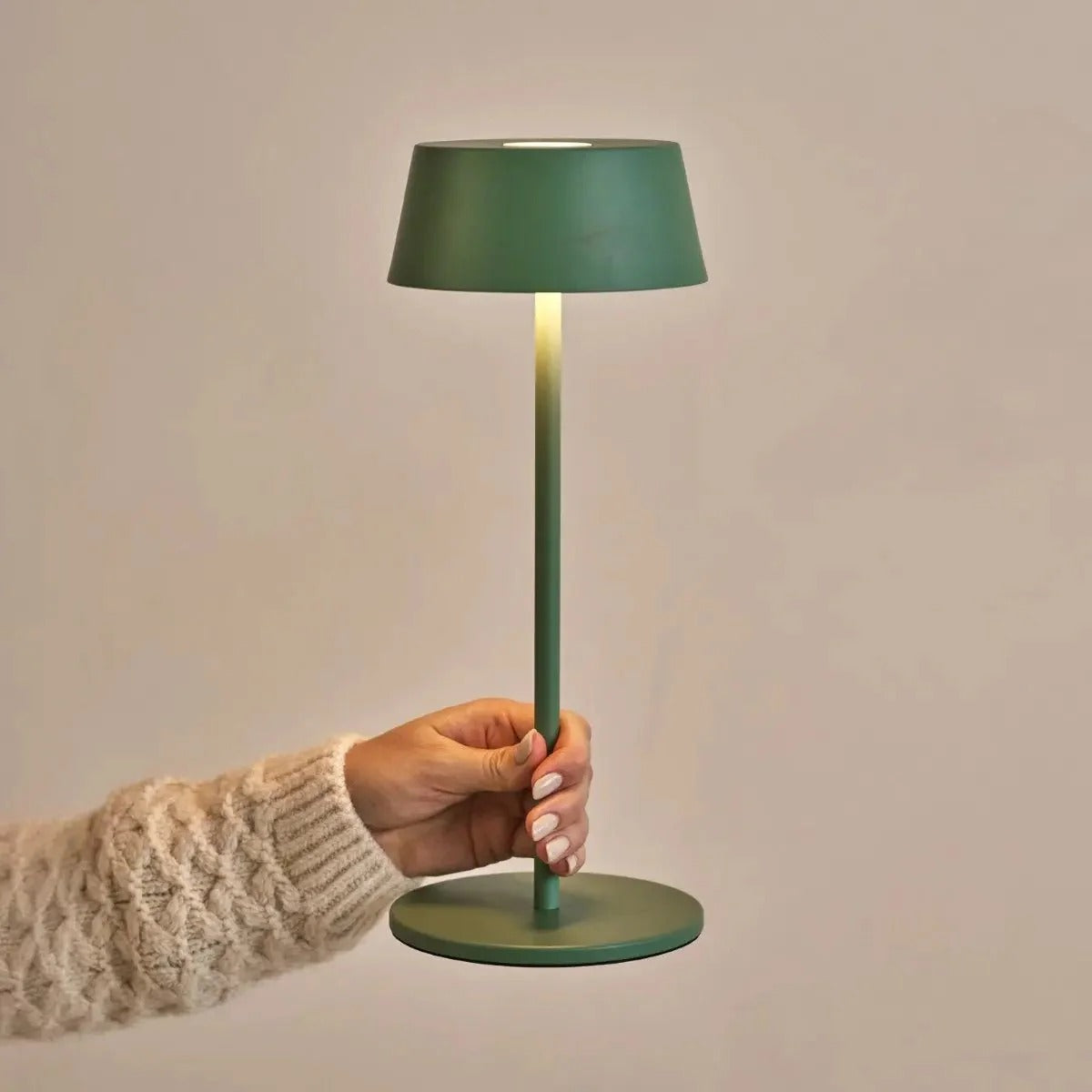 Stylish Rechargeable Lamp With Dimmable LED And Wireless Function