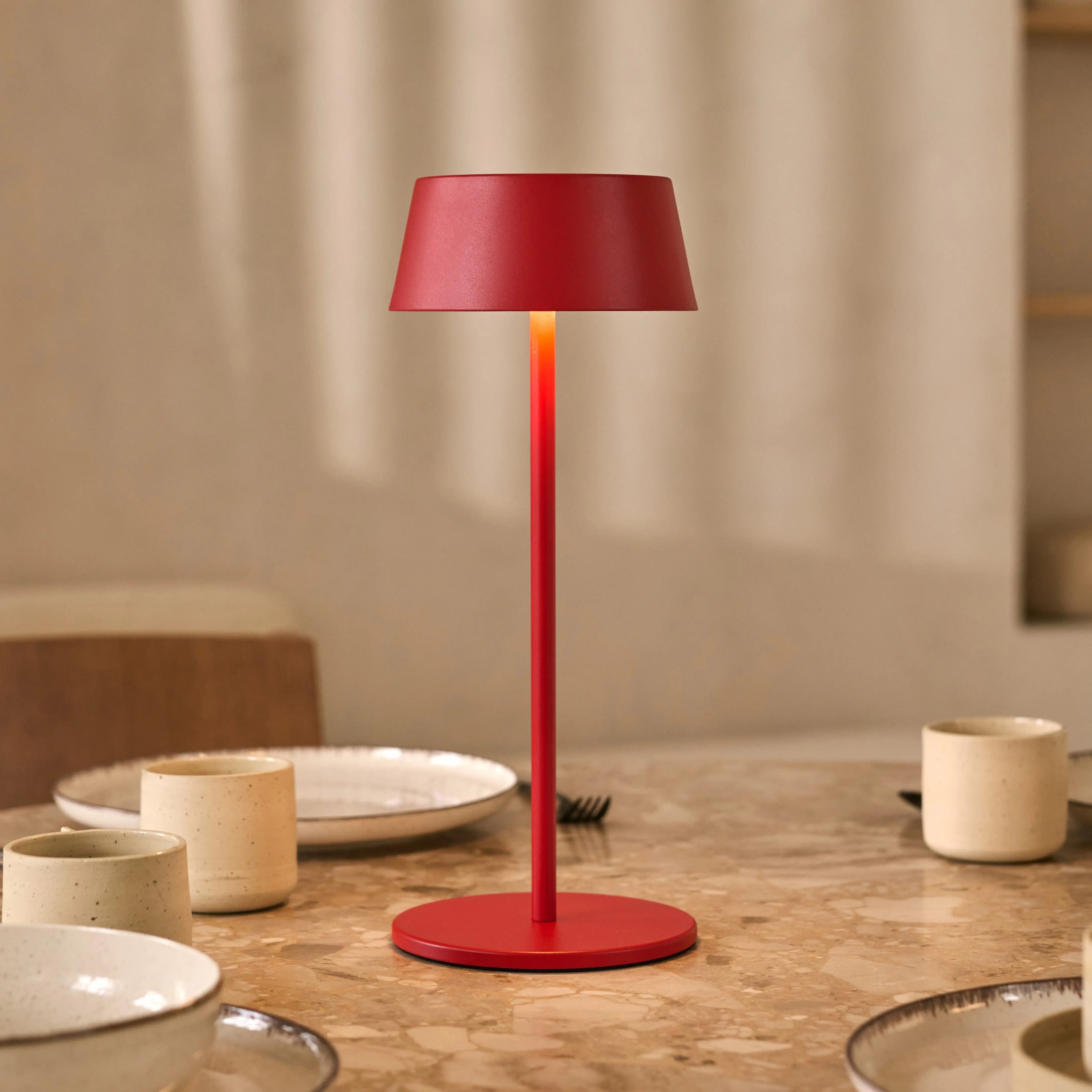 Stylish Rechargeable Lamp With Dimmable LED And Wireless Function