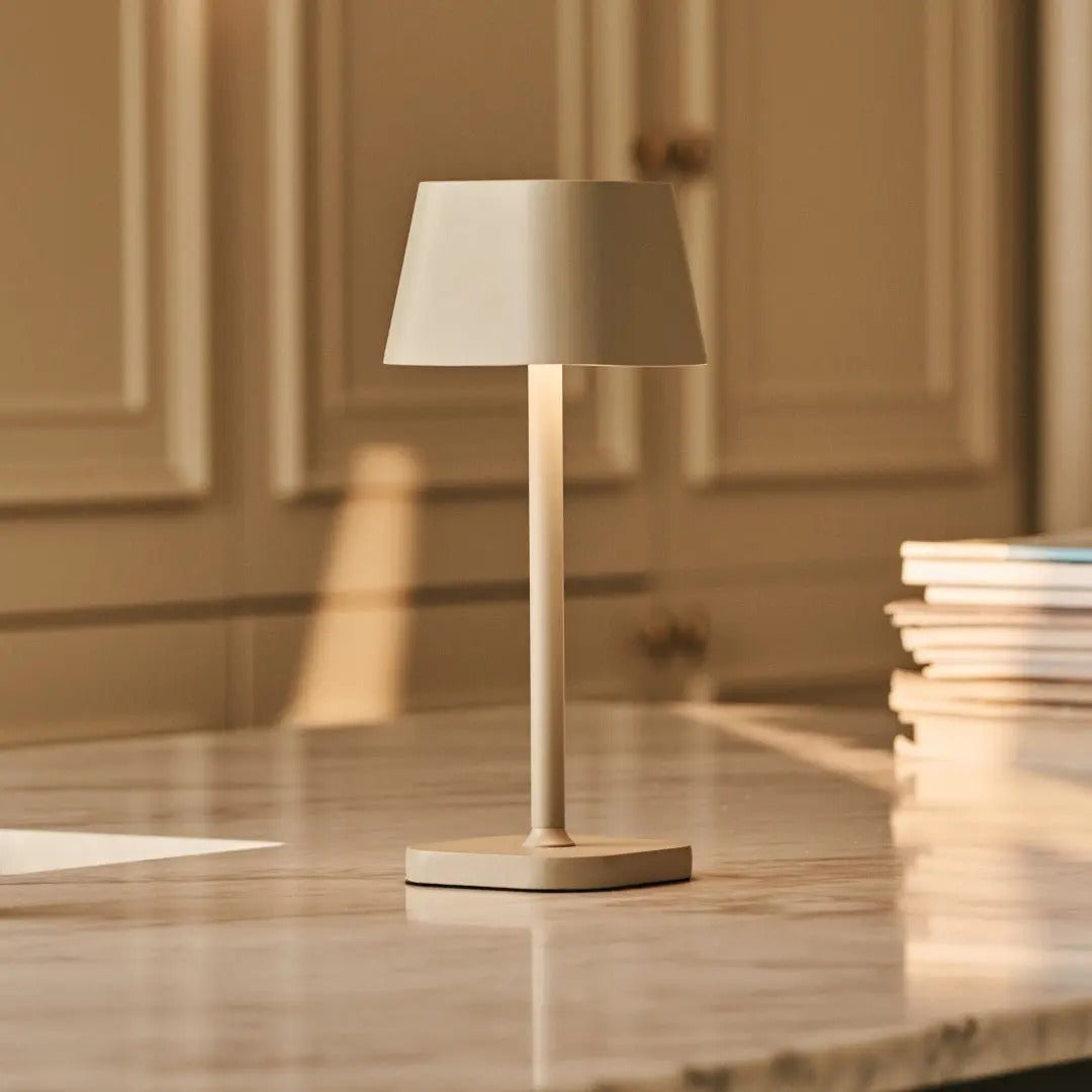 Wireless Table Lamp With Rechargeable LED And Three Light Modes