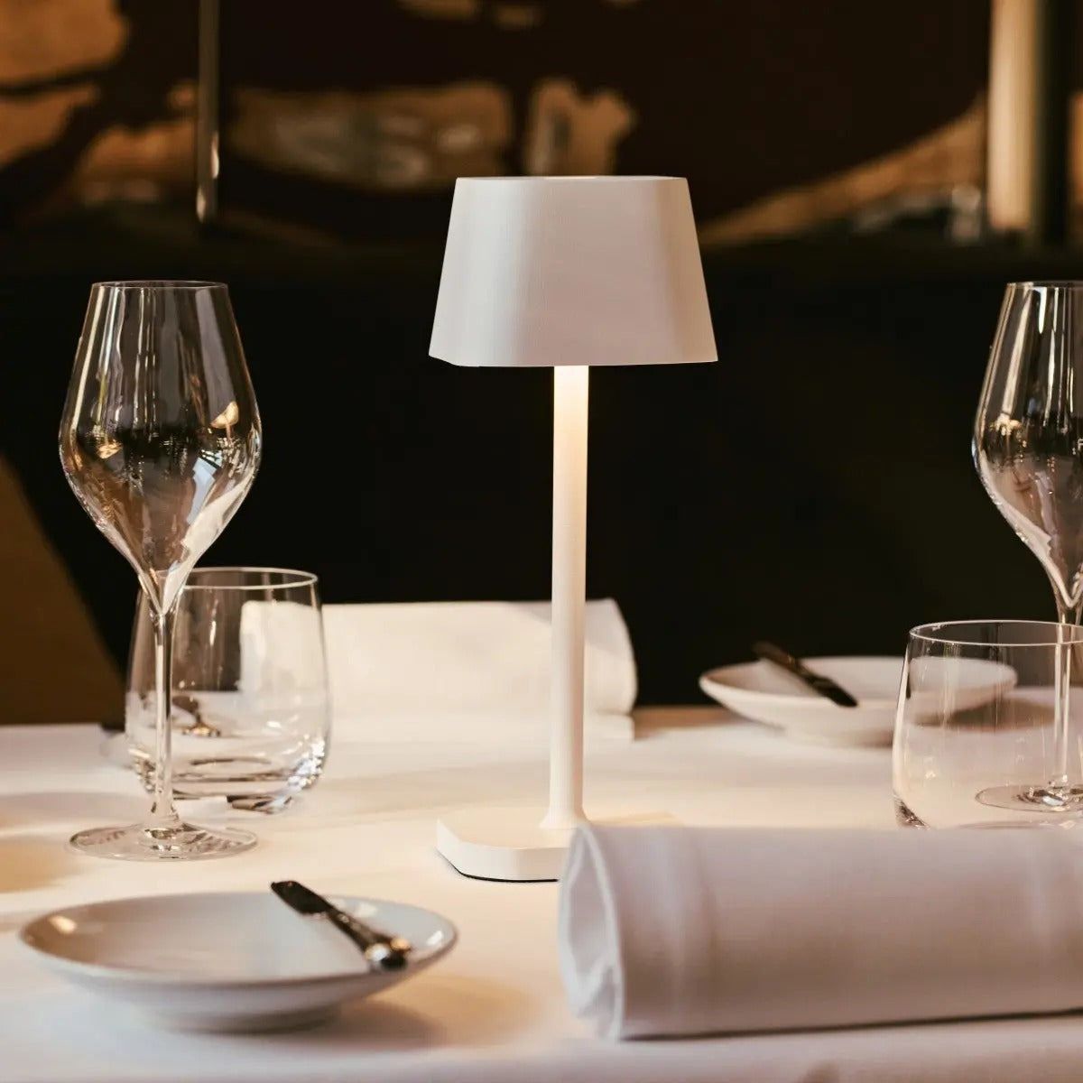 Wireless Table Lamp With Rechargeable LED And Three Light Modes