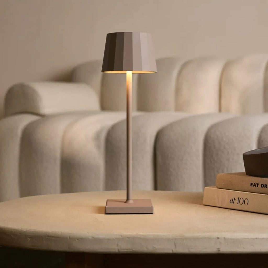 Wireless Rechargeable Table Lamp With Dimmable LED And Touch Control