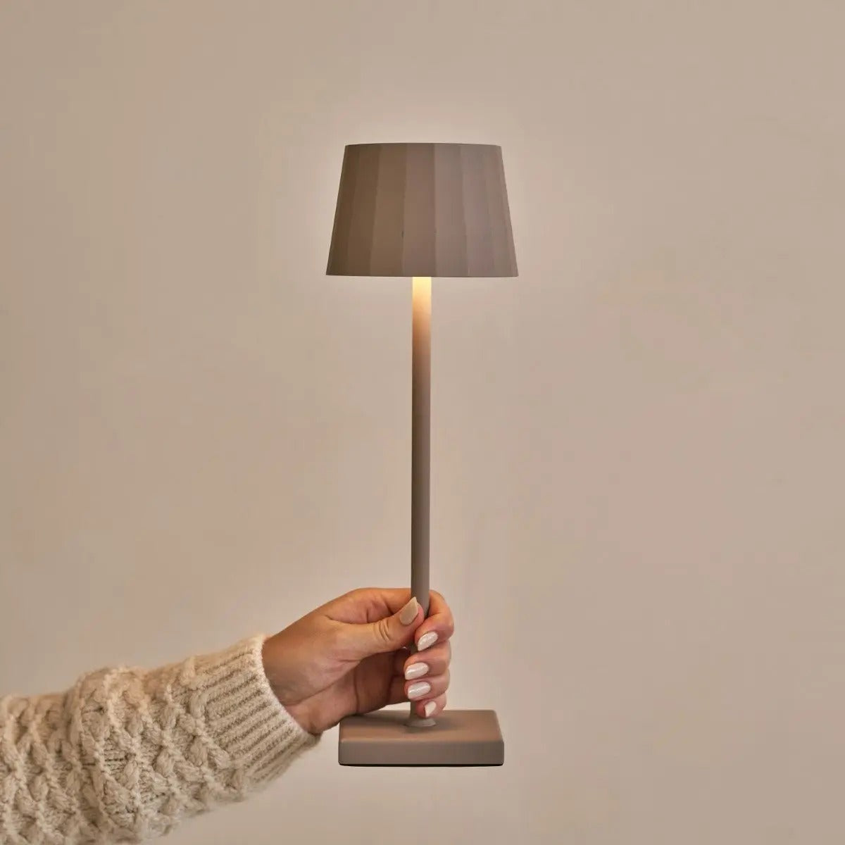 Wireless Rechargeable Table Lamp With Dimmable LED And Touch Control