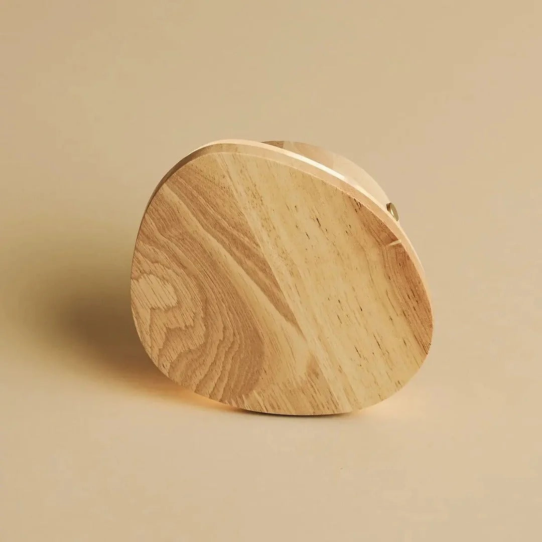 Wood Wall Lamp With Dimmable LED And Wireless Lighting