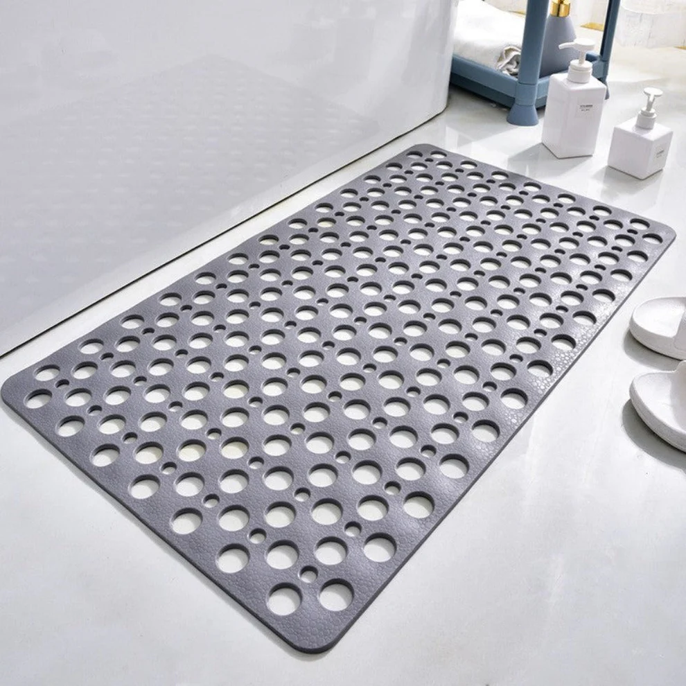 PVC Non-Slip Suction Cup Grip, Quick-Drying, Mildew Resistant Bathroom Accessory Shower Mat