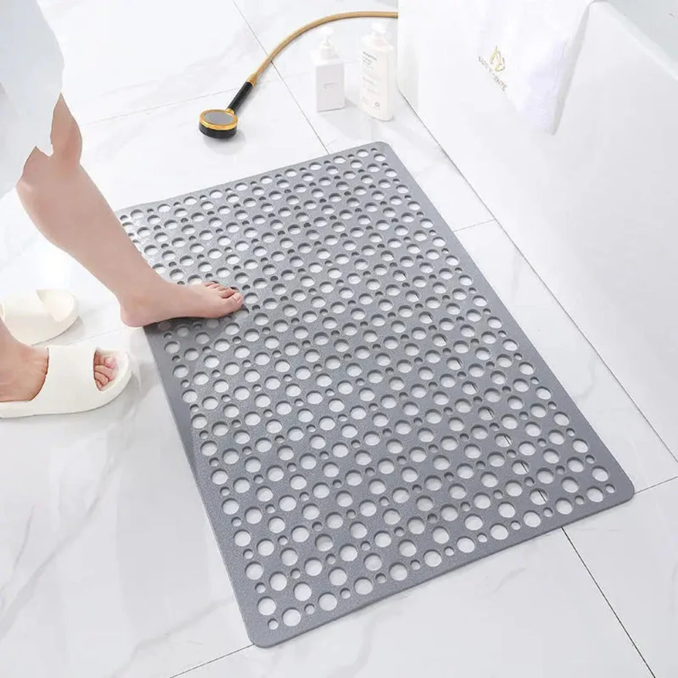PVC Non-Slip Suction Cup Grip, Quick-Drying, Mildew Resistant Bathroom Accessory Shower Mat