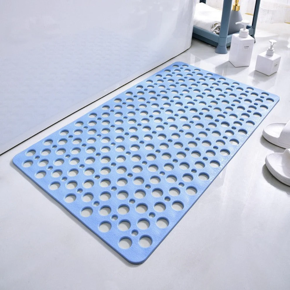 PVC Non-Slip Suction Cup Grip, Quick-Drying, Mildew Resistant Bathroom Accessory Shower Mat