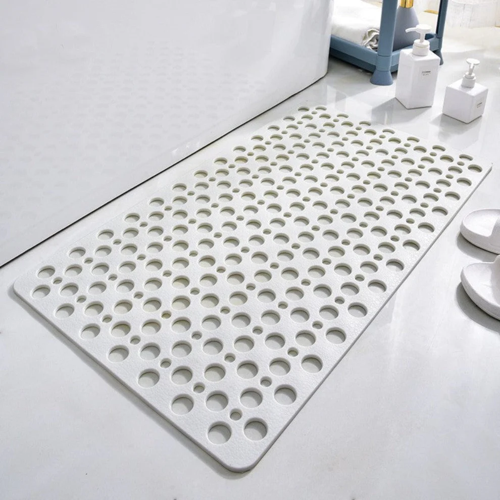 PVC Non-Slip Suction Cup Grip, Quick-Drying, Mildew Resistant Bathroom Accessory Shower Mat