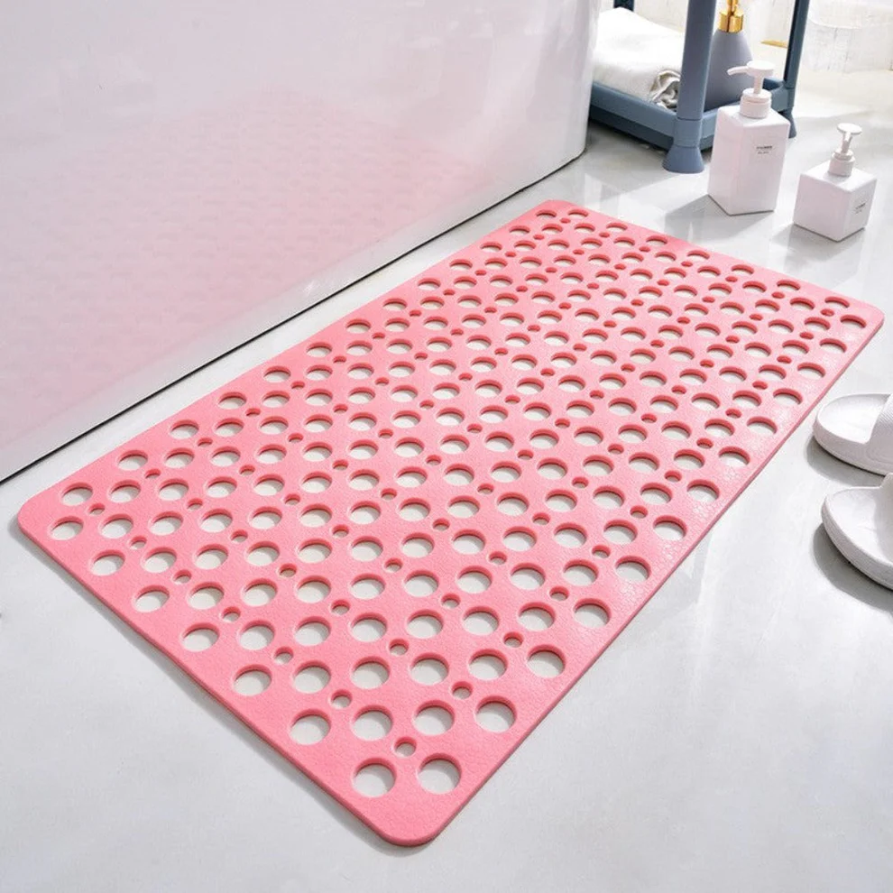 PVC Non-Slip Suction Cup Grip, Quick-Drying, Mildew Resistant Bathroom Accessory Shower Mat
