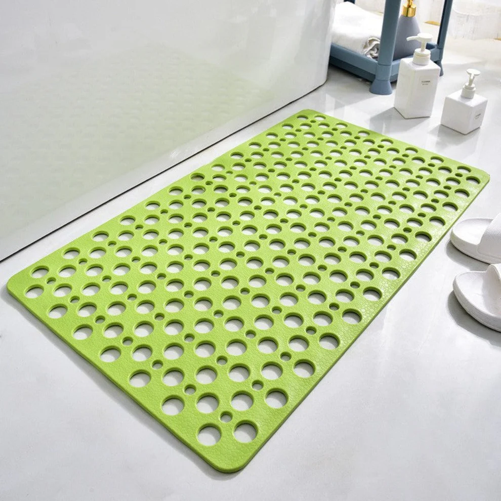 PVC Non-Slip Suction Cup Grip, Quick-Drying, Mildew Resistant Bathroom Accessory Shower Mat
