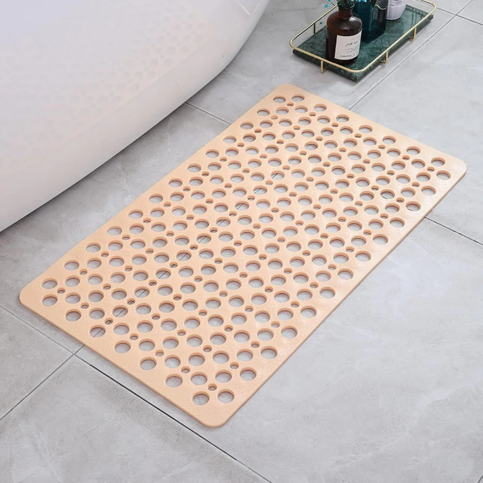 PVC Non-Slip Suction Cup Grip, Quick-Drying, Mildew Resistant Bathroom Accessory Shower Mat