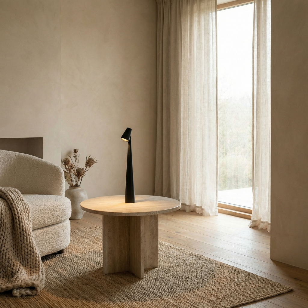 Tapered Shape LED Wireless Scandinavian Minimalist Table Lamp