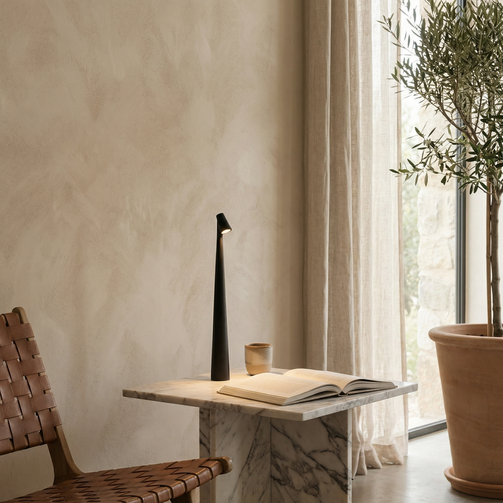 Tapered Shape LED Wireless Scandinavian Minimalist Table Lamp