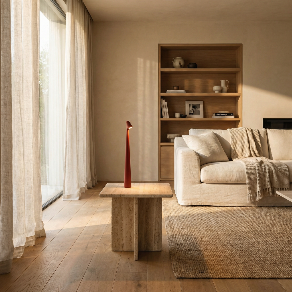 Tapered Shape LED Wireless Scandinavian Minimalist Table Lamp