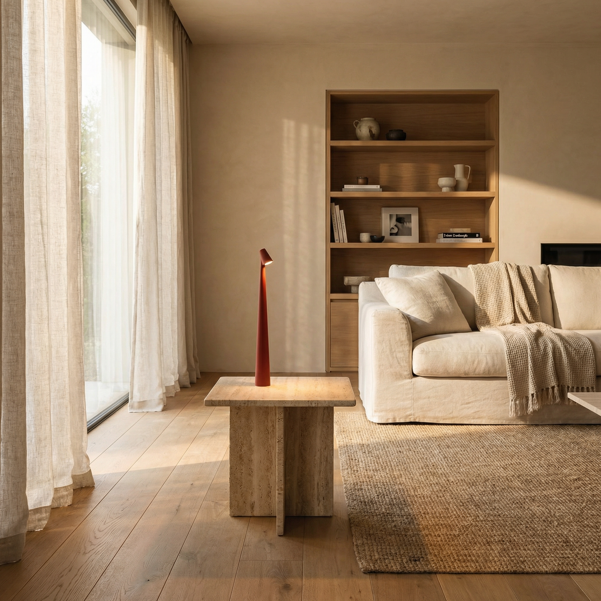 Tapered Shape LED Wireless Scandinavian Minimalist Table Lamp
