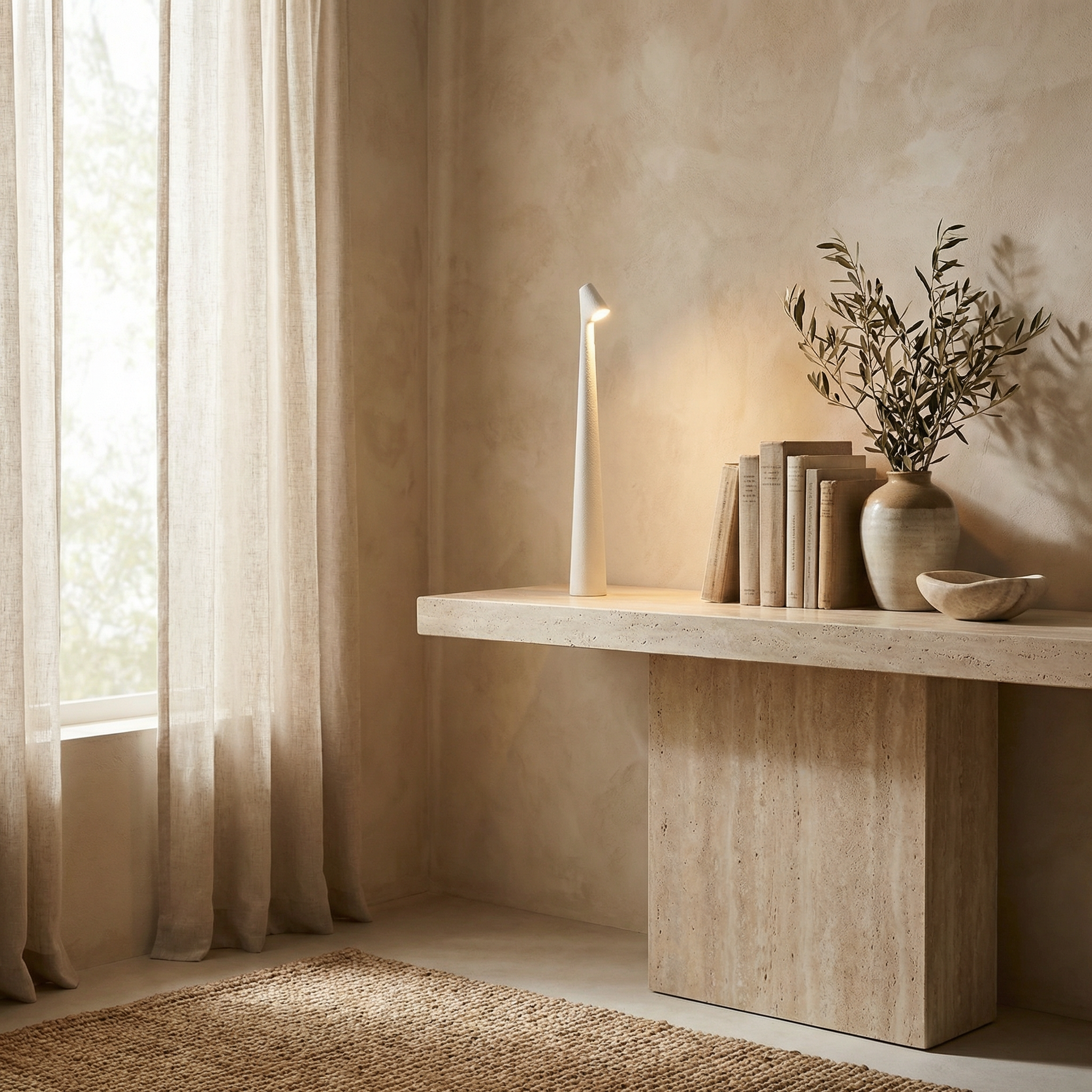 Tapered Shape LED Wireless Scandinavian Minimalist Table Lamp