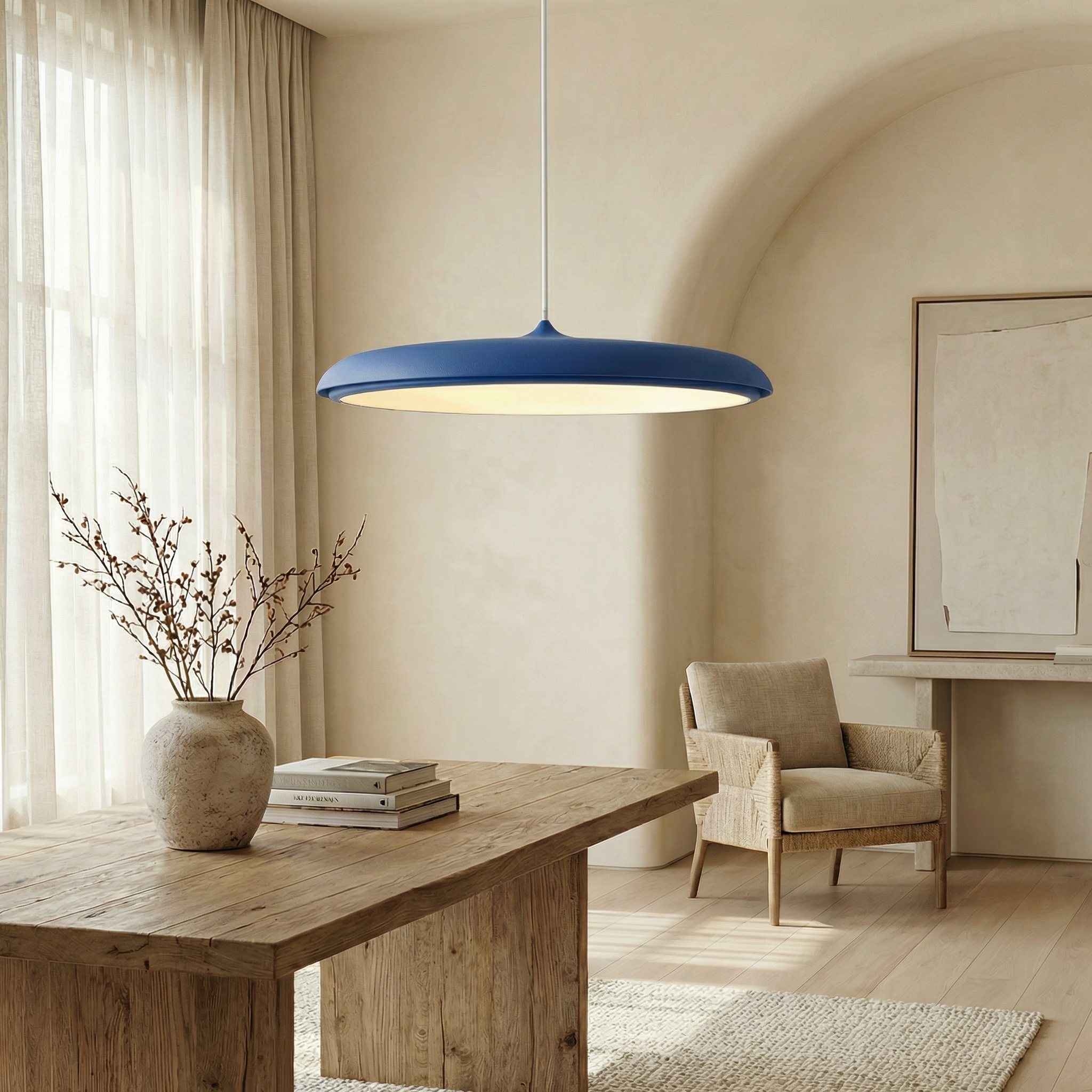 Metal Acrylic Scandinavian Minimalist Design Tapered Shape Ceiling Lamp