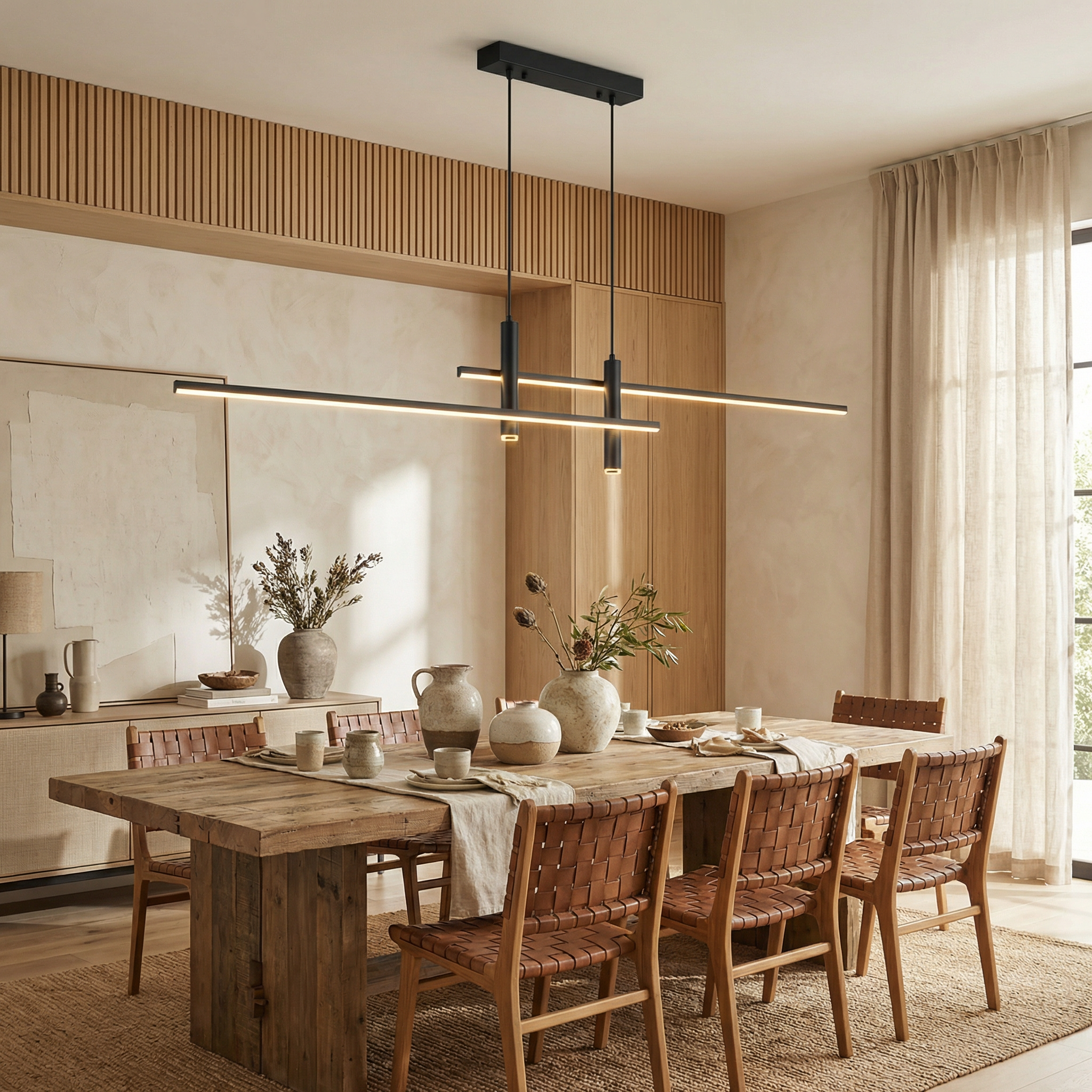 Metal Tapered Shape Textured Finish Glass Body Ceiling Lamp