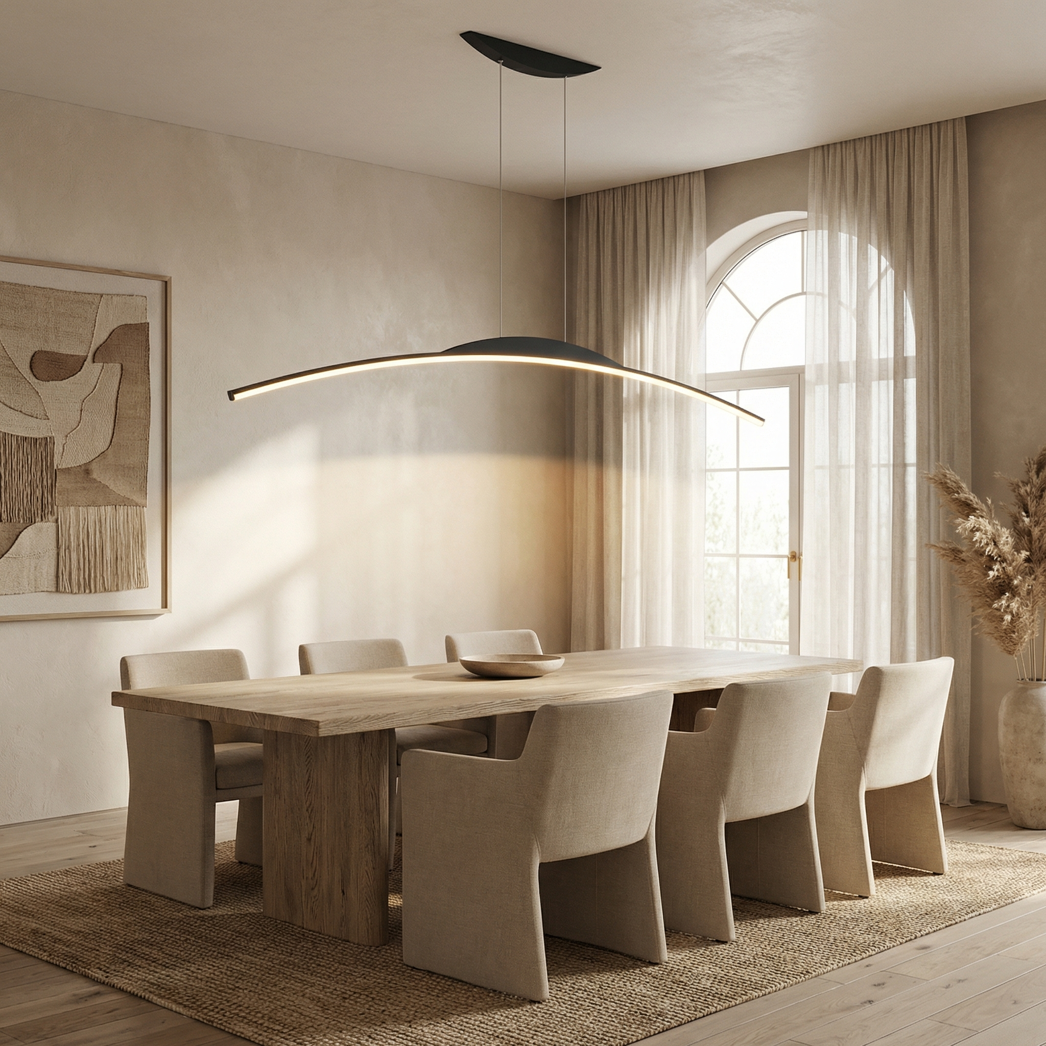 Iron And Acrylic Tapered Shape E14 LED Light Source Ceiling Lamp