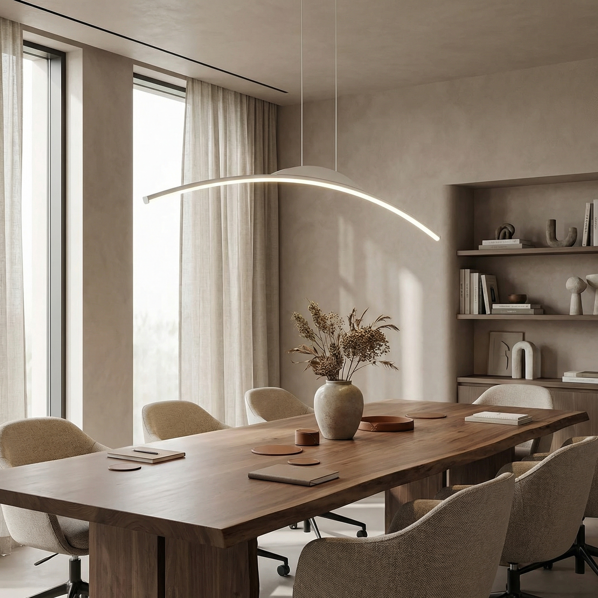 Iron And Acrylic Tapered Shape E14 LED Light Source Ceiling Lamp