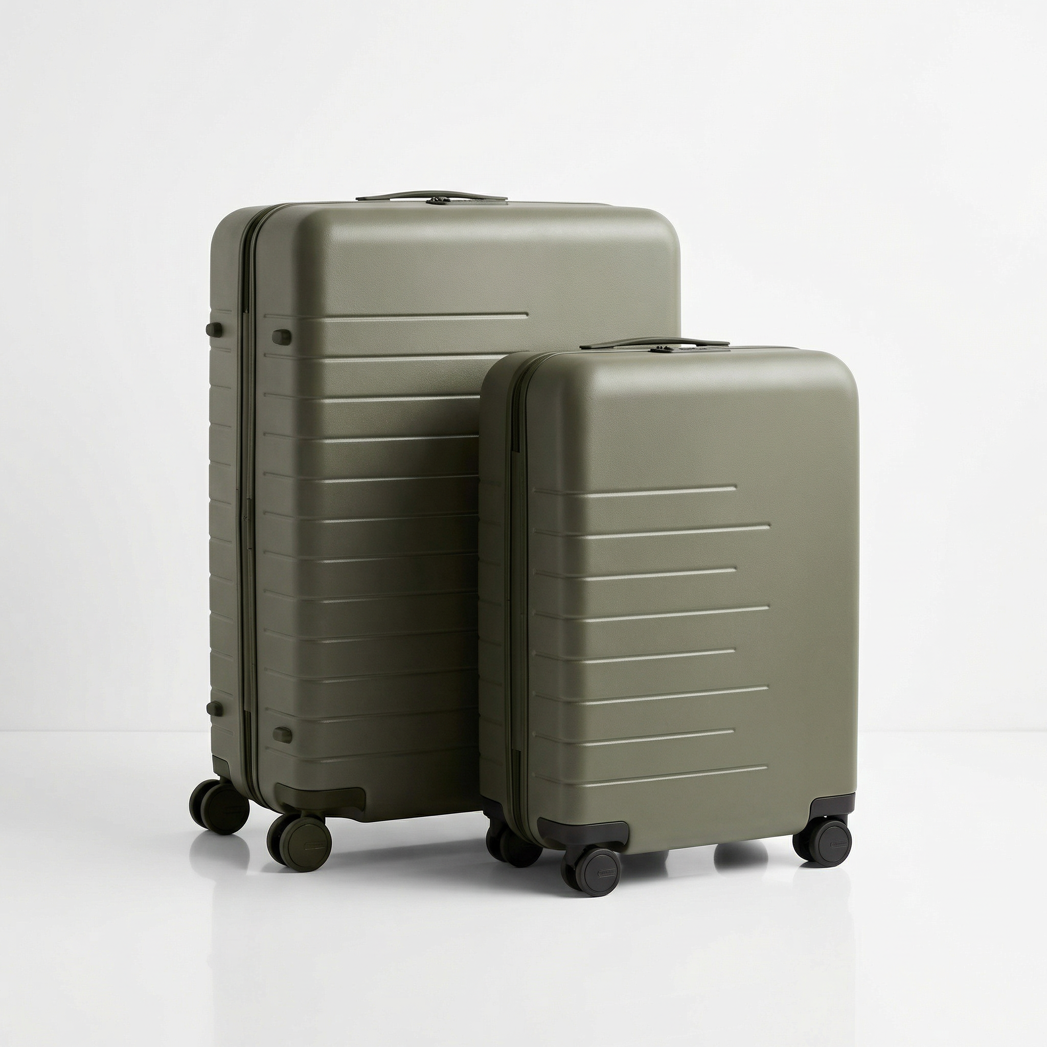 22" Carry-On and 26" Medium Hardside Luggage Set, Polycarbonate 2-Piece Spinner Suitcase Bundle with TSA Lock